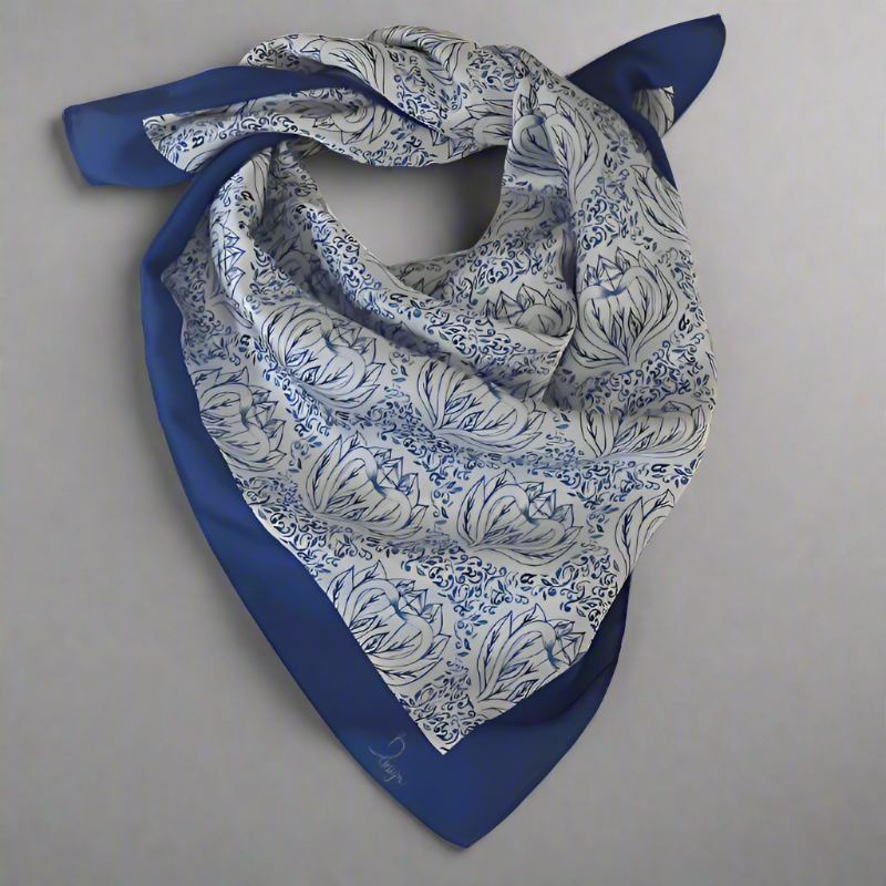 Faux silk sale scarf