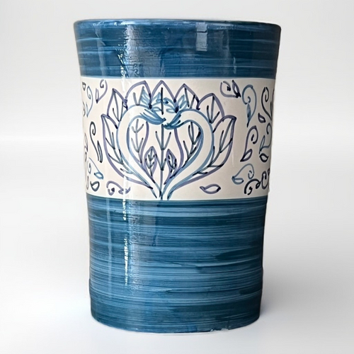 Ceramic Hand-painted Vase | Bird of Paradise Collection | NEW
