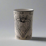 Bird of Paradise Ceramic Hand painted Vase