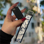 Key Chain – Bird of Paradise Blue Wristlet - Bdesign