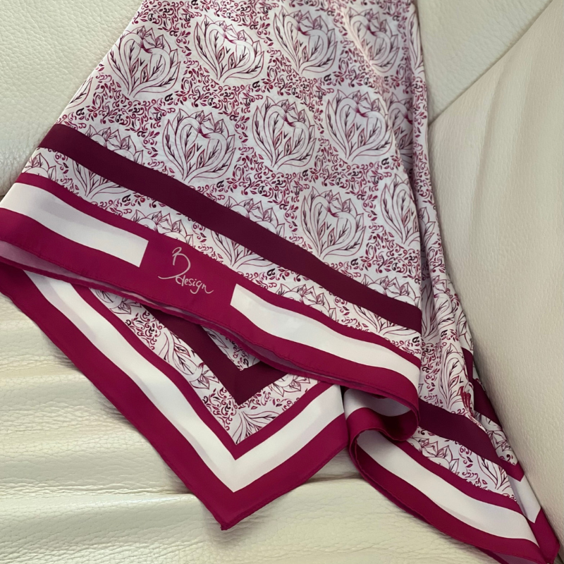Scarf Bird of Paradise Collection - Pink (90cm)