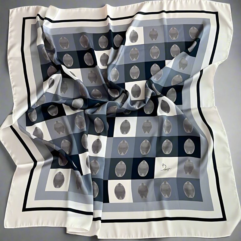 GODDDESS OF FERTILITY SCARF | GREY | 90CM