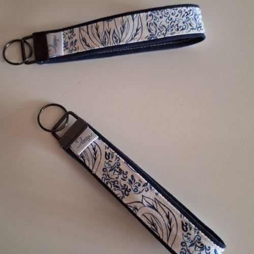 Key Chain – Bird of Paradise Blue Wristlet - Bdesign