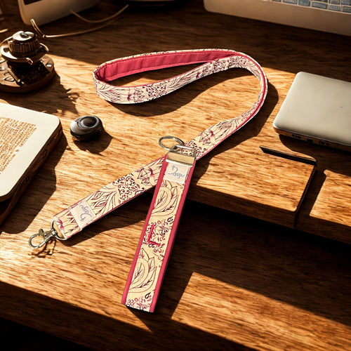 Key Chain – Bird of Paradise Pink Wristlet - Bdesign