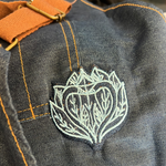 Apron | Denim with Bird of Paradise Embroidery
