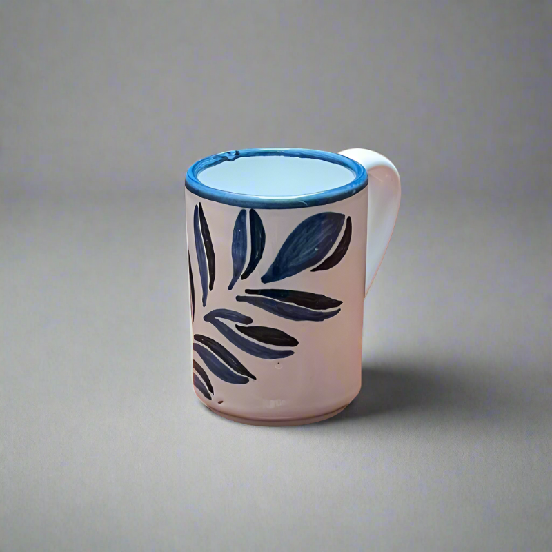 DRIFTING LEAVES COLLECTION Mug Blue Leaf