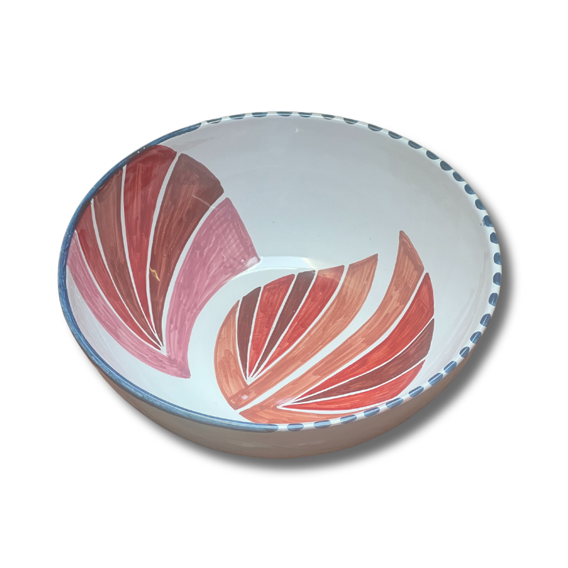 Ceramic Bowl Deep Drifting Leaves Collection