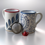Ceramic hand-painted Mug & Infuser