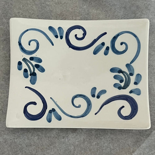 Ceramic hand-painted soap holder