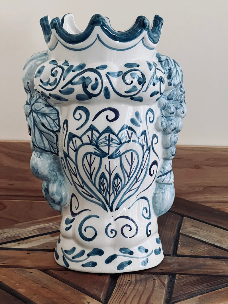 Gift Moorhead Vase | Bird of Paradise – Hand-Painted Malta