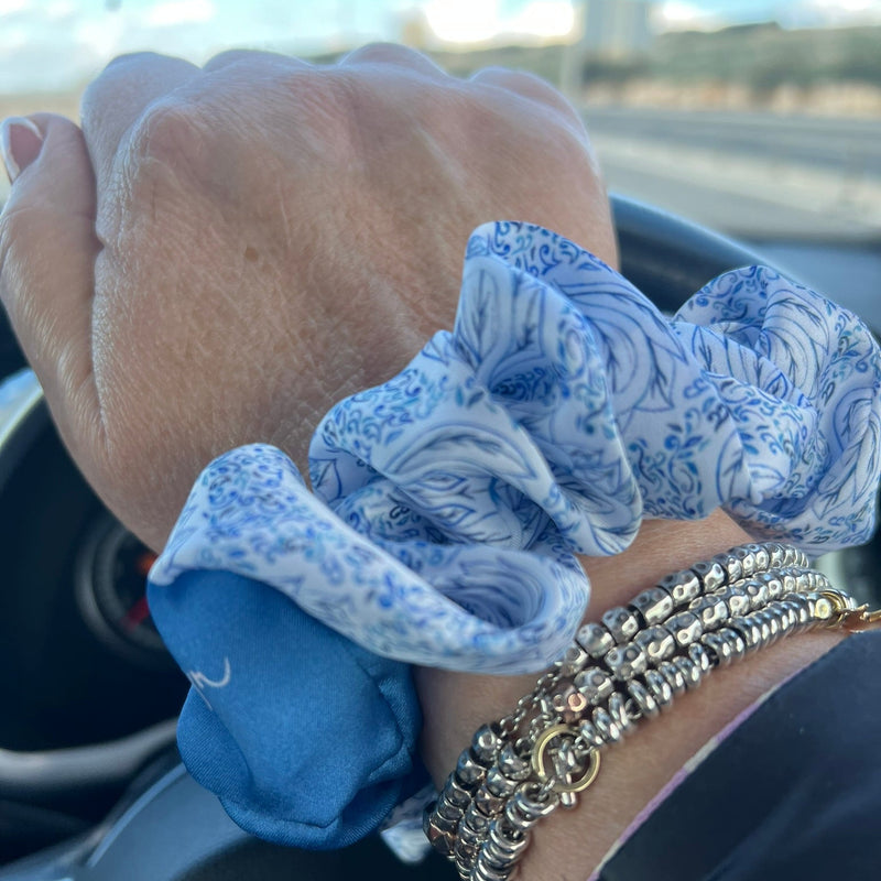 Scrunchie Bird of Paradise Collection - Blue