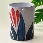 Drifting Leaves Refillable Candle in Ceramic Jar -  Mini Vase Option