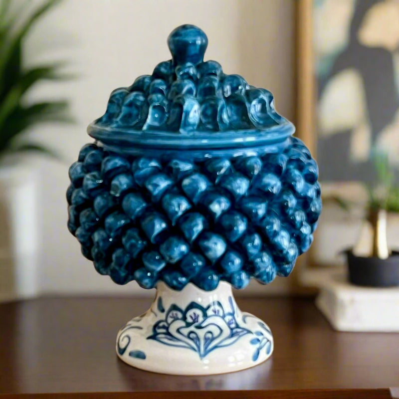 Pine cone with lid Bird of Paradise Collection - 21cm