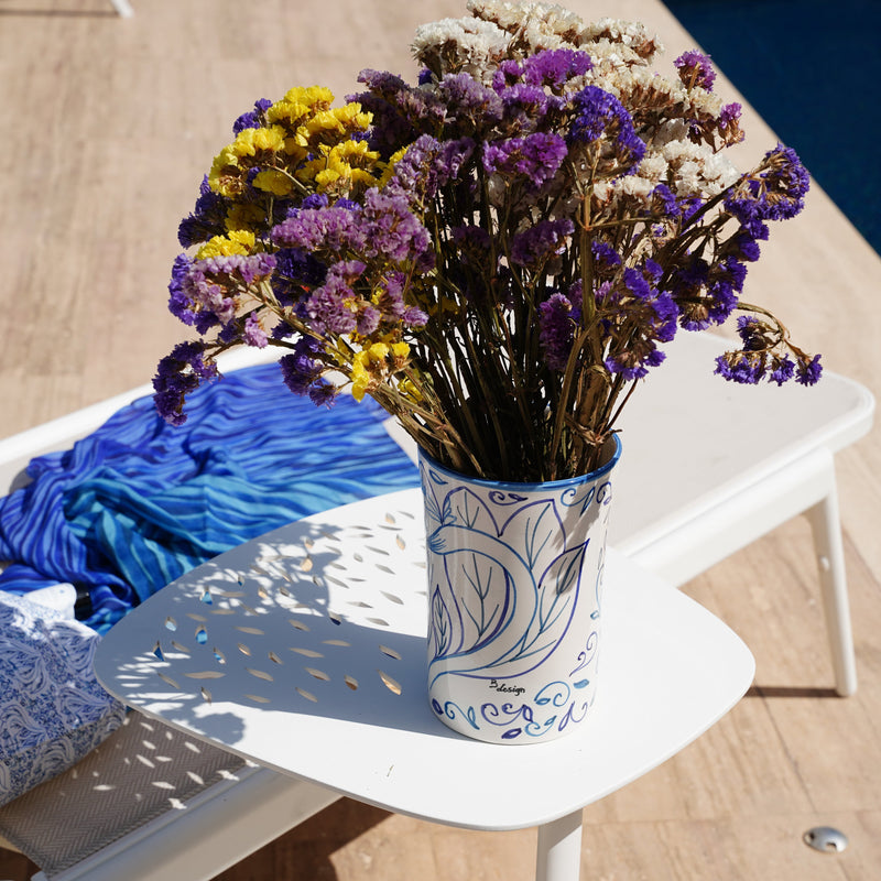 Amethyst Calm Bundle – Ceramic Vase & Linen Spray - Bdesign