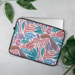 Stylish Drifting Leaves Pink Laptop Sleeve - Lightweight & Protective