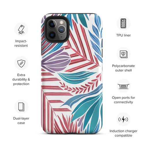 DRIFTING LEAVES Tough iPhone Case