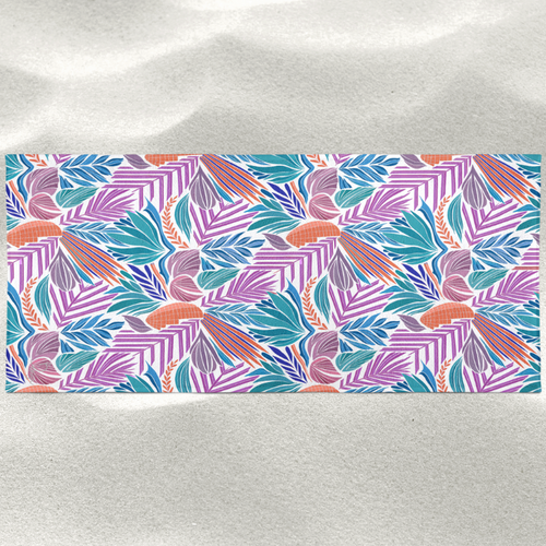 Beach Towel | Drifting Leaves | 140 x 70cm