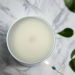 Bird of Paradise Blue Refillable Candle in Ceramic Jar – Mini Vase Option