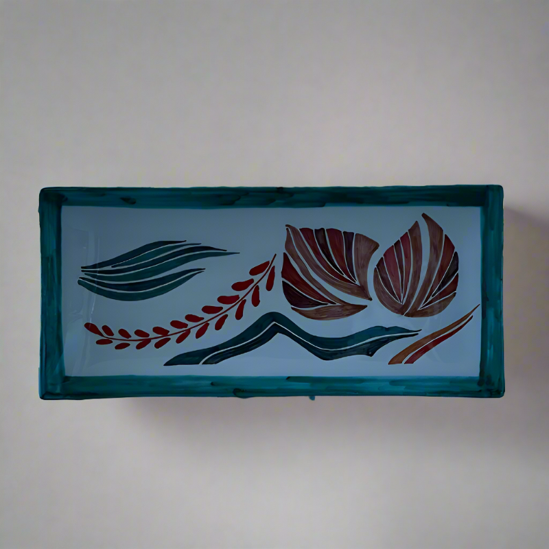 DRIFTING LEAVES Ceramic Dish