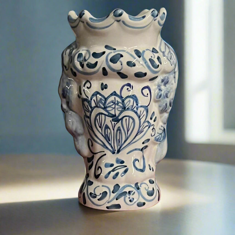 Gift Moorhead Vase | Bird of Paradise – Hand-Painted Malta (14cm)
