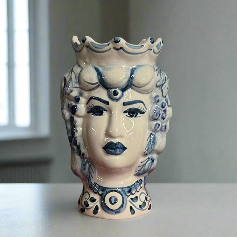 Gift Moorhead Vase | Bird of Paradise – Hand-Painted Malta (14cm)