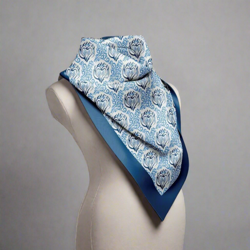 BIRD OF PARADISE SCARF | AZURE | 70CM